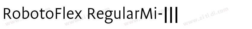 RobotoFlex RegularMi字体转换